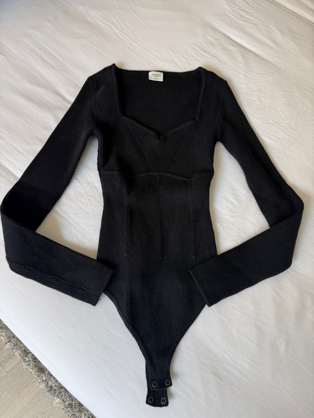 Abercrombie & Fitch Ribbed Knit Bodysuit